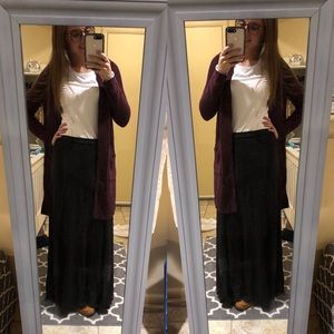 Ann Taylor Black Maxi Skirt